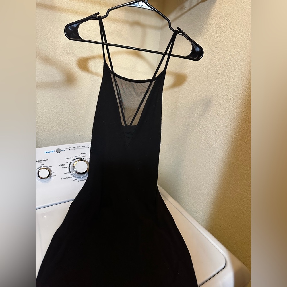 Charlotte Russe M Bodycon Dress Mesh Accent